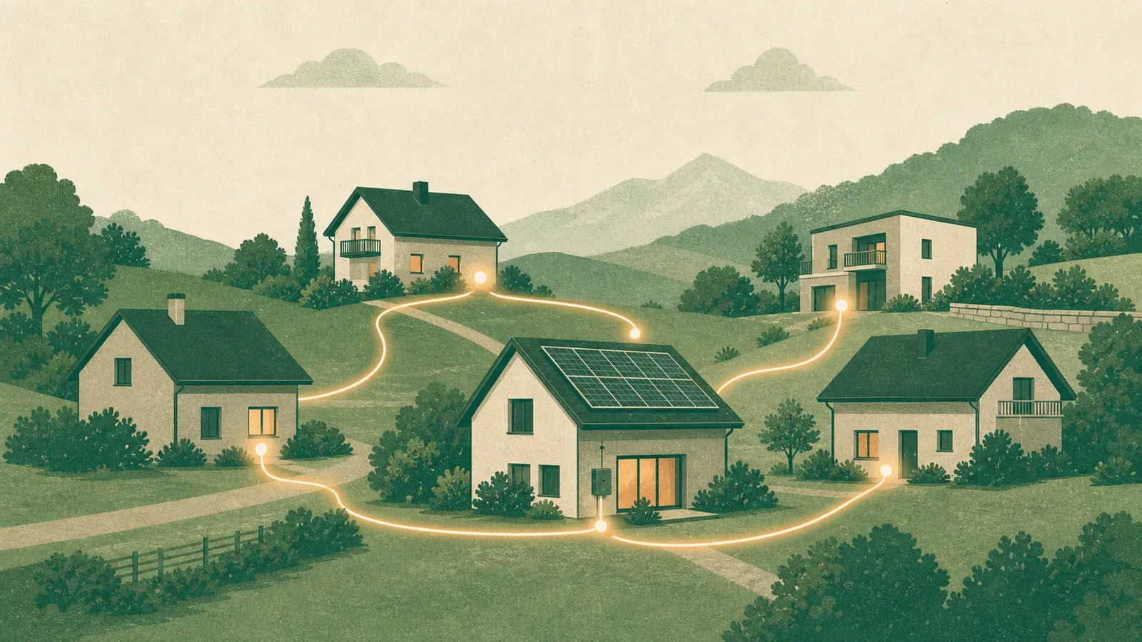 Energiegemeinschaften: Strom mit den Nachbarn teilen